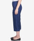 Фото #4 товара Джинсы женские Alfred Dunner Petite Pull-On Capri Jeans