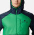 Фото #4 товара Columbia Men's Collegiate Flash Forward Hooded Jacket Notre Dame Navy Green XL