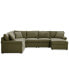 Фото #3 товара Wrenley 131" 6-Pc. Fabric Modular Sectional Chaise Sofa, Created for Macy's