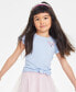 ფოტო #3 პროდუქტის Little Girls Sprouting Heart Graphic Tie-Front T-Shirt, Created for Macy's