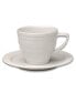 Фото #2 товара Essentials 4 Oz Porcelain Cup Saucer, Set of 4