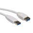 Фото #1 товара VALUE USB 3.0 Cable - A - A - M/F 0.8 m - 0.8 m - USB A - USB B - USB 3.2 Gen 1 (3.1 Gen 1) - Male/Female - Grey
