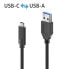 PureLink IS2611-010 - 1 m - USB C - USB A - USB 3.2 Gen 2 (3.1 Gen 2) - Black