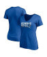 ფოტო #1 პროდუქტის Women's Royal Kansas City Royals Hometown V-Neck T-shirt