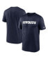 Фото #2 товара Men's Navy Dallas Cowboys Legend Wordmark Performance T-shirt
