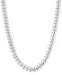 Фото #1 товара Italian Gold men's Solid Cuban Link 26" Chain Necklace in 14k Gold-Plated Sterling Silver