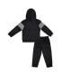 Toddler Black Michigan State Spartans Grizworld Fleece Pullover Hoodie and Sweatpants Set Черный, 2T - фото #2