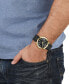 Salvatore Men's Swiss Classic Black Leather Strap Watch 42mm
