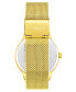 ფოტო #2 პროდუქტის Women's Gold-Tone Mesh Bracelet Watch 38mm
