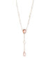 Фото #1 товара Lauren Ralph Lauren gold-Tone Crystal, Imitation Pearl & Bead 16" Lariat Necklace