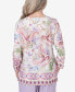 Petite Garden Party Paisley Floral Border Top