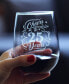 Фото #2 товара Cheers to 25 Years 25th Anniversary Gifts Stem Less Wine Glass, 17 oz