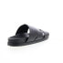 Bruno Magli Sicily MB2SICA6 Mens Black Leather Slip On Slides Sandals Shoes 9