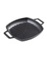 Фото #7 товара 10in Square Grill Pan with Double Loop Handles, Seasoned
