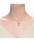 ფოტო #2 პროდუქტის Teens/Young Adults 18K Rose Gold Plated with Clear Cubic Zirconia Infinity Pendant