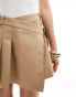 Фото #4 товара Mango belted mini skirt brown