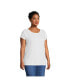 Фото #3 товара Plus Size Short Sleeve Slub Wedge T-Shirt