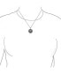 ფოტო #3 პროდუქტის Round Coin Heavy Large Medallion Caribbean Aztec Pirates Skull Pendant Necklace For Men Oxidized .925 Sterling Silver