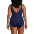 Фото #14 товара Plus Size Tummy Control Chlorine Resistant Soft Cup Tugless One Piece Swimsuit