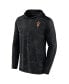 ფოტო #3 პროდუქტის Men's Black Arizona State Sun Devils Camo Hoodie Long Sleeve T-shirt