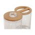 Фото #2 товара Набор для ванной Home ESPRIT Прозрачный Натуральный Бамбук Алюминий полистирол 16 x 9 x 18 cm