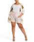 Фото #4 товара Plus Size Modern Fit Seamed Linen Shorts