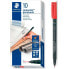 STAEDTLER Box 10 Staedt.Lumocol. 0.6Rojo