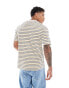 Ben Sherman stripe tee in white