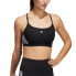 Фото #5 товара adidas Aeroreact Training Light-Support 3-Stripes Bra W HC7862 sports bra