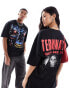 ASOS DESIGN unisex oversized license tee in black with Terminator graphic prints