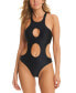 Фото #1 товара Women's Cutout Tie-Back One-Piece Swimsuit