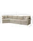 Фото #10 товара Wrenley 166" 3-Pc. Fabric Cuddler Chaise Sectional Sofa, Created for Macy's