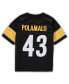 ფოტო #4 პროდუქტის Infant Boys and Girls Troy Polamalu Black Pittsburgh Steelers 2005 Retired Legacy Jersey