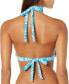 Фото #2 товара Milly 261069 Women Lotus Nikia Bikini Top Swimwear Blue Size Small