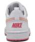 Фото #4 товара Кроссовки Nike Little Girls' Court Borough Low RecraftFastening Strap Casual Sneakers