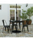 Фото #4 товара Dryden Indoor/Outdoor Dining Table With Umbrella Hole, 36" Square All Weather Poly Resin Top And Steel Base