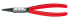 KNIPEX 44 11 J0 - Circlip pliers - Chromium-vanadium steel - Plastic - Red - 14 cm - 88 g