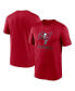 ფოტო #3 პროდუქტის Men's Red Tampa Bay Buccaneers Infographic Performance T-shirt