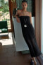 Фото #2 товара Длинное платье из тонкого трикотажа ZARA