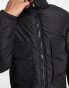 Фото #3 товара American Stitch cargo puffer jacket in black