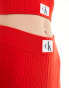 Фото #10 товара Calvin Klein Jeans woven label sweater shorts in red