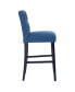 Фото #13 товара 29" Upholstered Linen Fabric Tufted Bar Stool Chair