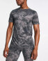 Фото #1 товара HIIT all over print training t-shirt in grey