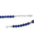 ფოტო #2 პროდუქტის Sterling Silver and Graduated Lapis Lazuli Gemstone Bead Necklace, 17 Inches