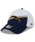 Фото #3 товара Men's White, Navy Los Angeles Chargers 2023 Sideline 39THIRTY Flex Hat