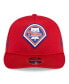 Men's Red Philadelphia Phillies 2024 Clubhouse Low Profile 59FIFTY Snapback Hat