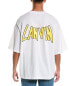 Фото #2 товара Lanvin X Dc Comics Batman Printed Oversized T-Shirt Men's White L