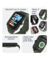 ფოტო #2 პროდუქტის Unisex Olive Silicone Strap Smartwatch 37.5mm