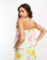 Фото #4 товара Object cami top co-ord in pink and yellow floral print