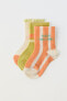 Фото #4 товара 3-pack of ankle socks with stripes and slogan